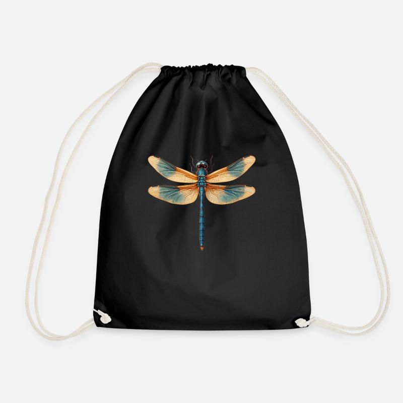 Libellen Libelle - Turnbeutel - Schwarz