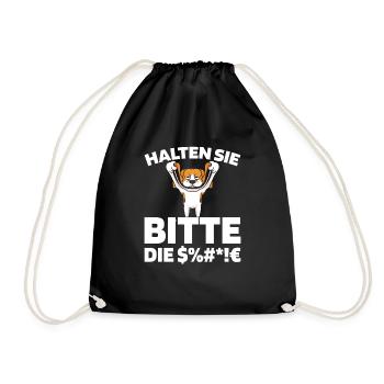 Beagle Halten Sie Bitte Die Fresse - Turnbeutel - Schwarz - Vorne