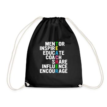 Enseignant - Sac de sport léger - noir - Devant