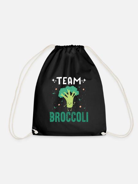 Team Broccoli - Turnbeutel - Schwarz