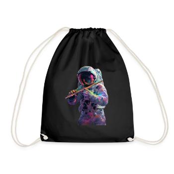 Flûte d’astronaute - Sac de sport léger - noir - Devant
