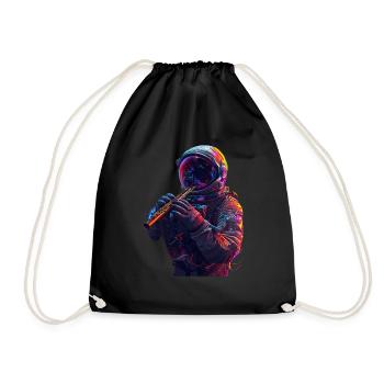 Flûte d’astronaute - Sac de sport léger - noir - Devant