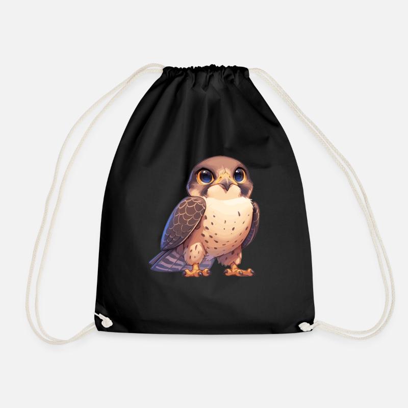 Falcon Falcon - Drawstring Bag - black