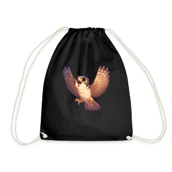 Faucon Faucon - Sac de sport léger - noir - Devant