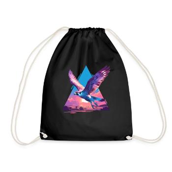 Faucon Faucon - Sac de sport léger - noir - Devant