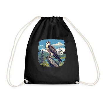 Faucon Faucon - Sac de sport léger - noir - Devant
