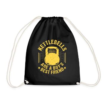 Fitness Fanatics Kettlebells Boy´s Best Friend - Turnbeutel - Schwarz - Vorne