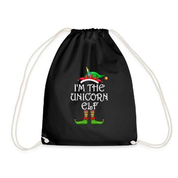 Je suis la licorne elfe chemise assortie famille - Sac de sport léger - noir - Devant