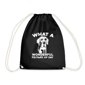 Journée du Dogue Allemand - Sac de sport léger - noir - Devant