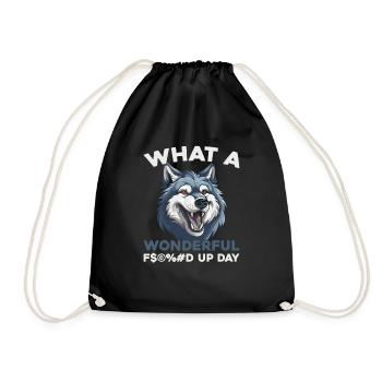 Journée du loup foutu en l’air - Sac de sport léger - noir - Devant