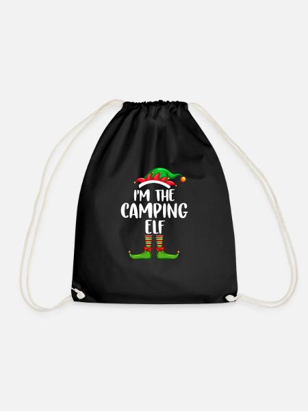 I'm The Camping Elf Shirt Matching Family - Turnbeutel - Schwarz