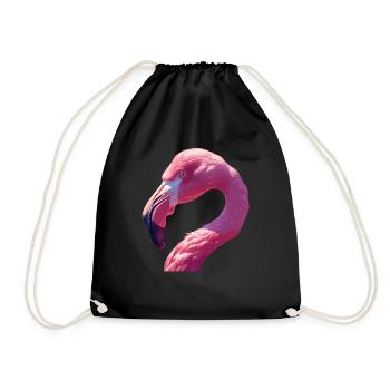 Flamants roses Flamant rose - Sac de sport léger - noir - Devant
