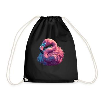 Flamants roses Flamant rose - Sac de sport léger - noir - Devant