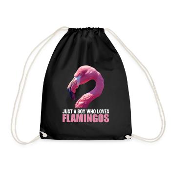 Flamants roses Flamant rose - Sac de sport léger - noir - Devant