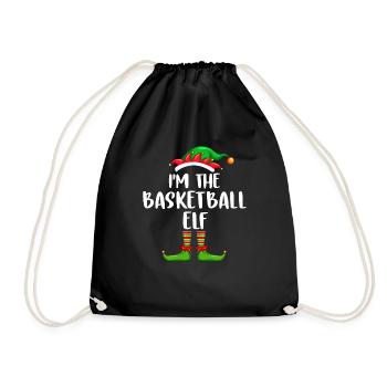 Je suis le basket-ball Elf Chemise Assortie Famille - Sac de sport léger - noir - Devant