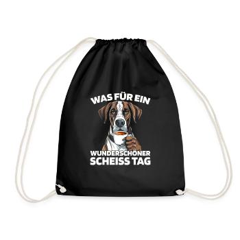 Deutsche Dogge Halten Sie Bitte Die Fresse - Turnbeutel - Schwarz - Vorne