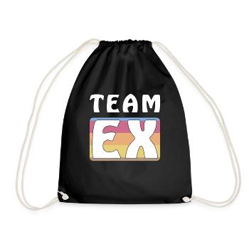 TEAM EX - Turnbeutel - Schwarz - Vorne