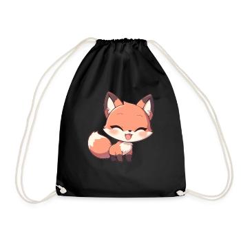 Foxes Fox - Drawstring Bag - black - Front