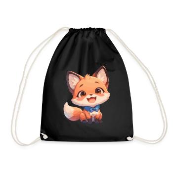 Foxes Fox - Drawstring Bag - black - Front