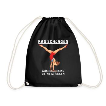 WHAT ARE YOUR STRENGTHS - Drawstring Bag - black - Front