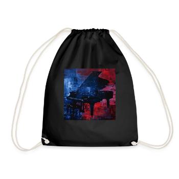 Piano - Drawstring Bag - black - Front