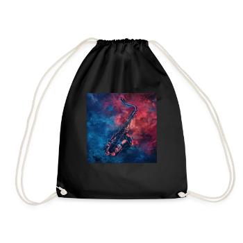 Saxophone - Drawstring Bag - black - Front