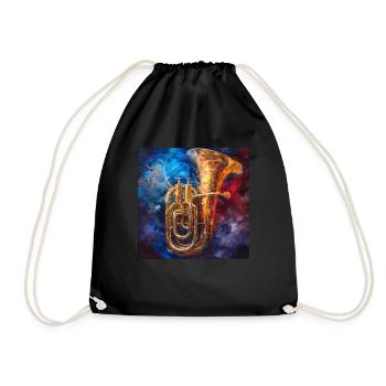 Tuba - Drawstring Bag - black - Front