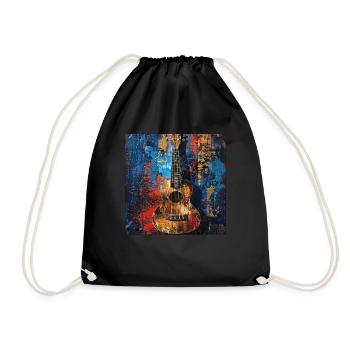 Ukulélé - Sac de sport léger - noir - Devant
