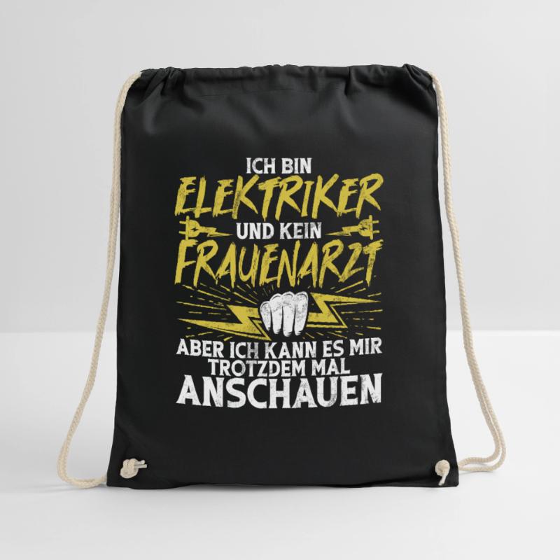 Electronics Technician Electrics Profession Volt Electrical Engineering Drawstring Bag