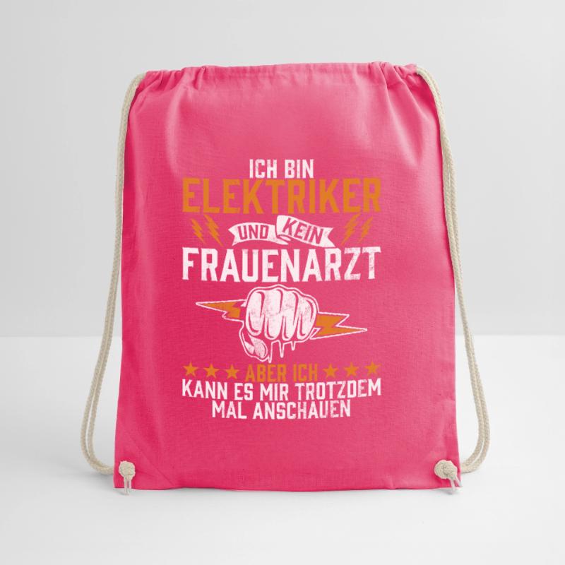 Electronics Technician Electrics Profession Volt Electrical Engineering Drawstring Bag