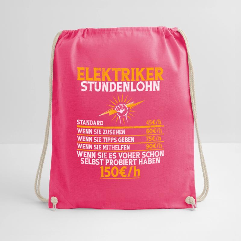 Electronics Technician Electrics Profession Volt Electrical Engineering Drawstring Bag