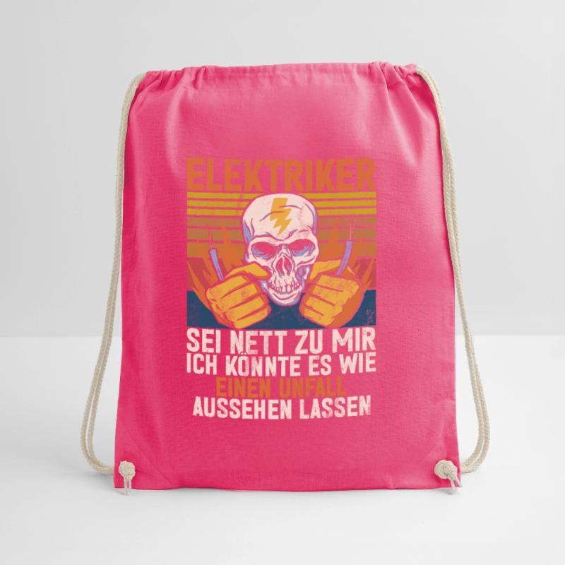 Electronics Technician Electrics Profession Volt Electrical Engineering Drawstring Bag