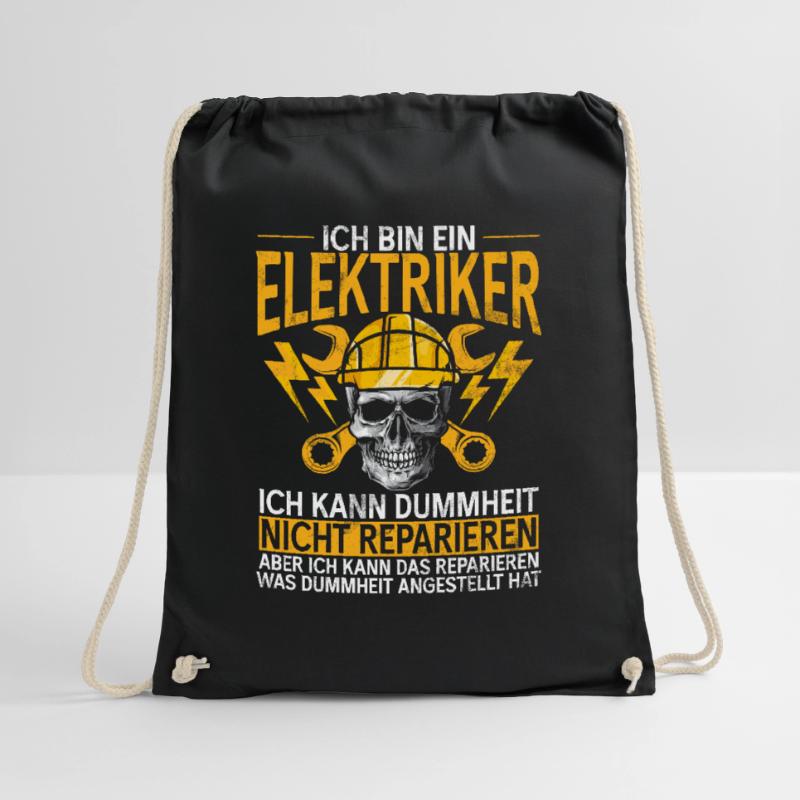 Electronics Technician Electrics Profession Volt Electrical Engineering Drawstring Bag