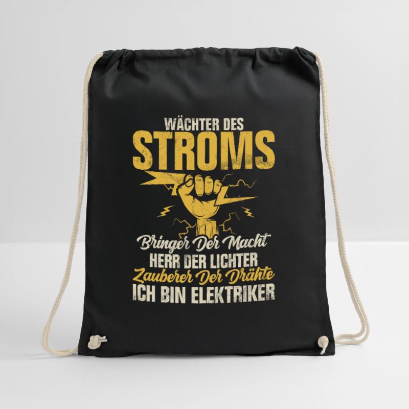 Electronics Technician Electrics Profession Volt Electrical Engineering Drawstring Bag