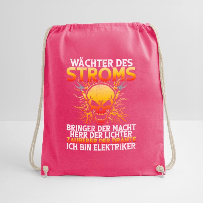 Electronics Technician Electrics Profession Volt Electrical Engineering Drawstring Bag