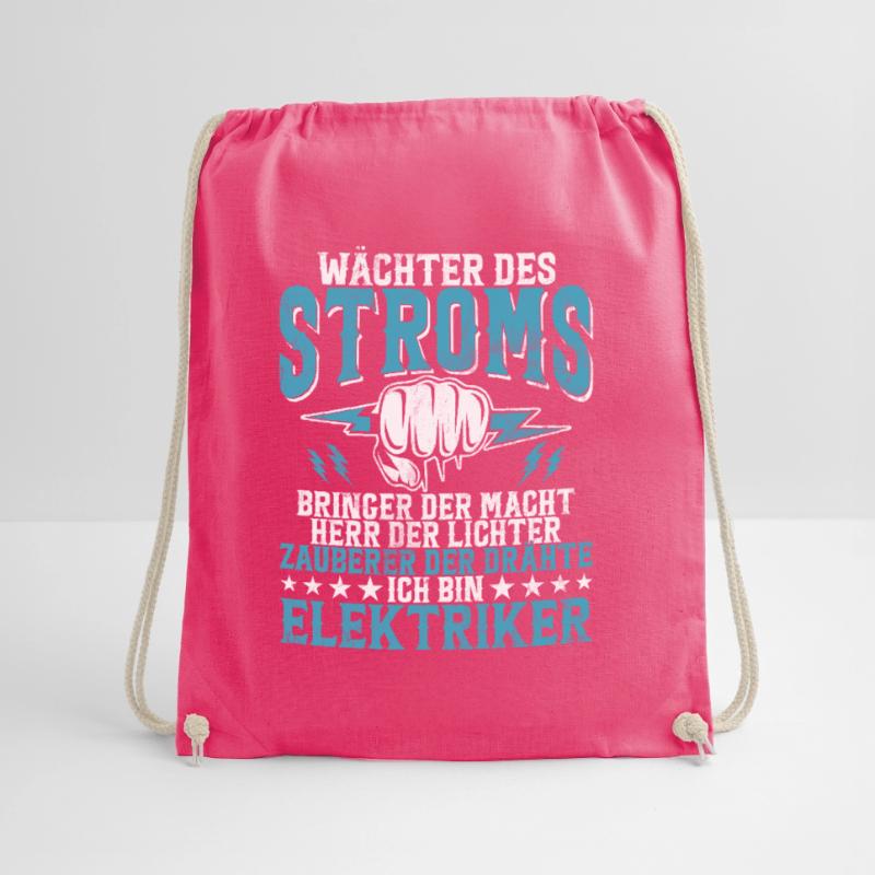 Electronics Technician Electrics Profession Volt Electrical Engineering Drawstring Bag