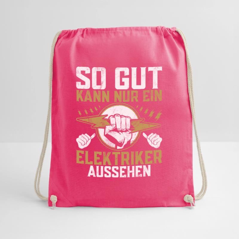 Electronics Technician Electrics Profession Volt Electrical Engineering Drawstring Bag