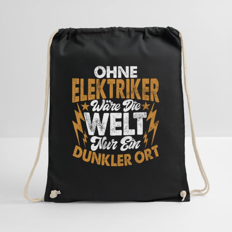 Electronics Technician Electrics Profession Volt Electrical Engineering Drawstring Bag