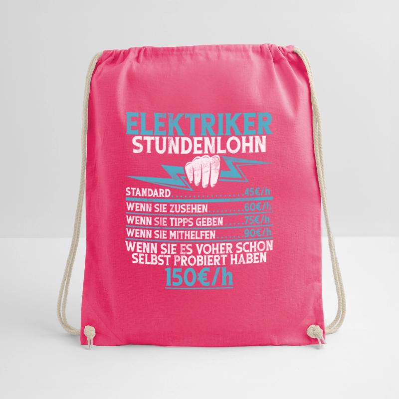 Electronics Technician Electrics Profession Volt Electrical Engineering Drawstring Bag