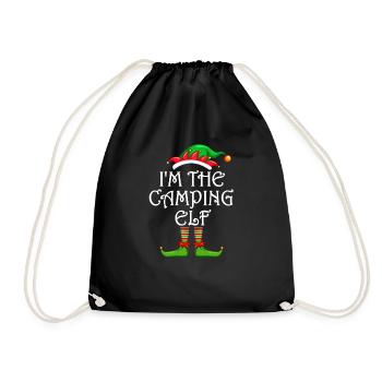 I’m The Camping Elf Chemise Assortie Famille - Sac de sport léger - noir - Devant