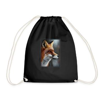 Foxes Fox - Drawstring Bag - black - Front