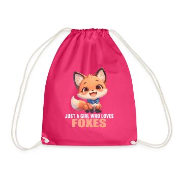 Füchse Fuchs - Turnbeutel - Fuchsia - Vorne