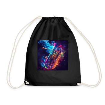 Tuba - Drawstring Bag - black - Front