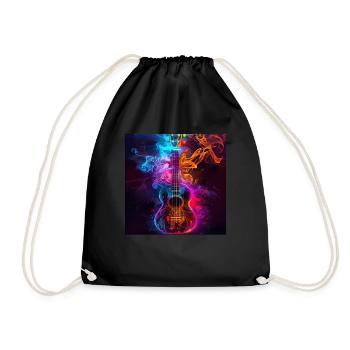 Ukulélé - Sac de sport léger - noir - Devant