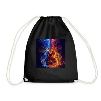 Ukulélé - Sac de sport léger - noir - Devant