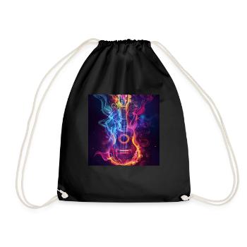 Ukulélé - Sac de sport léger - noir - Devant