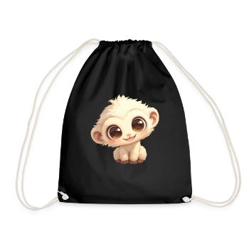 Gibbons Gibbon - Turnbeutel - Schwarz - Vorne
