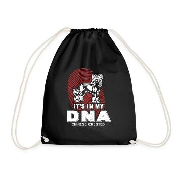 Chinese Crested Is In My DNA - Drawstring Bag - black - Front