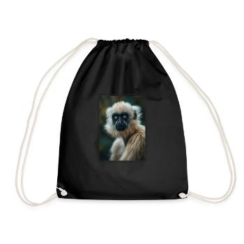 Gibbons Gibbon - Turnbeutel - Schwarz - Vorne