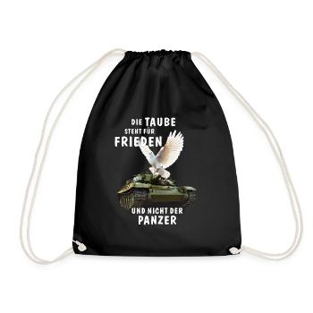 LA COLOMBE REPRÉSENTE LA PAIX - Sac de sport léger - noir - Devant